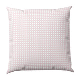 Throw Pillow in Gingham - Light Pink