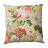 Throw Pillow in Garden Tea Time - Pink