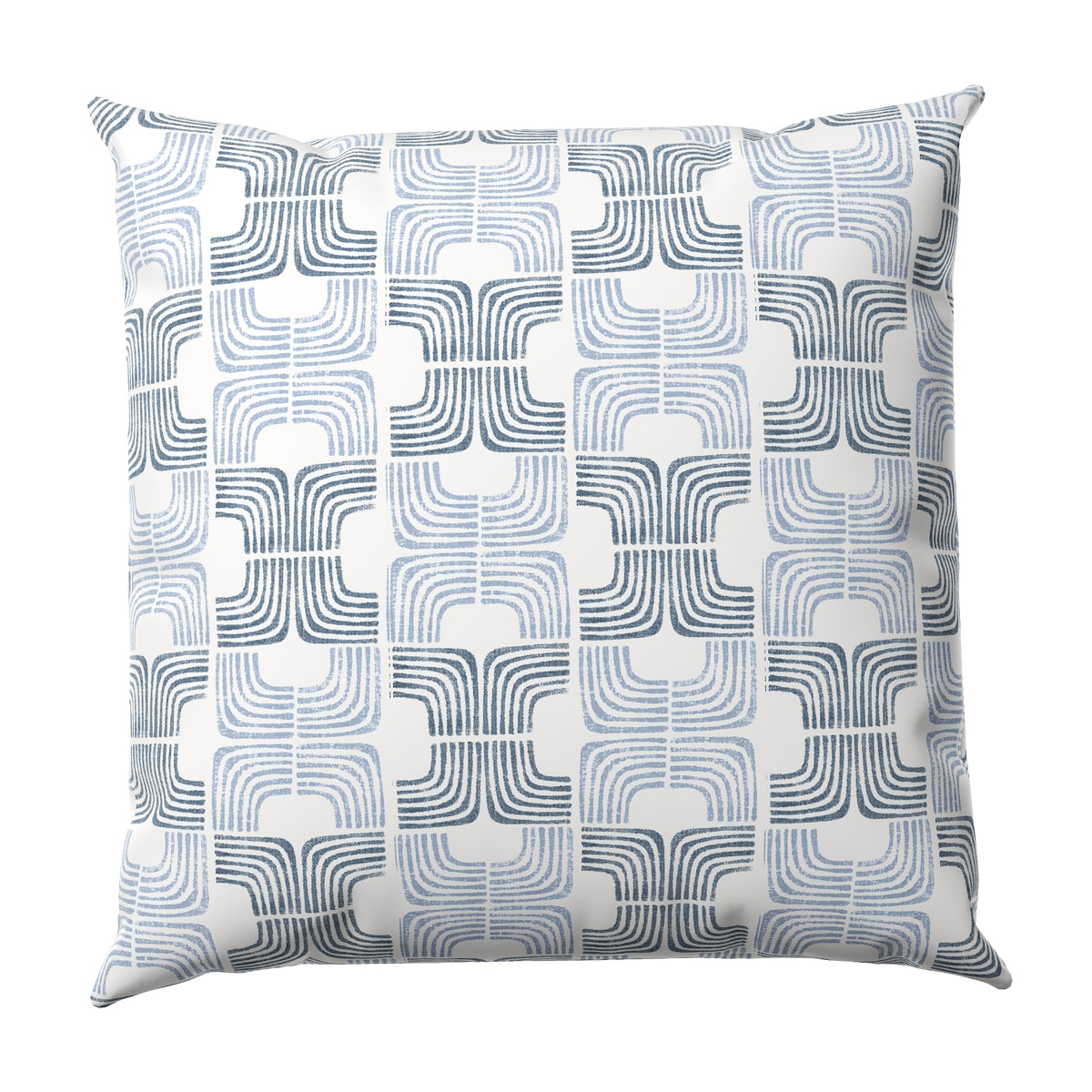 Throw Pillow in Groovy - Denim