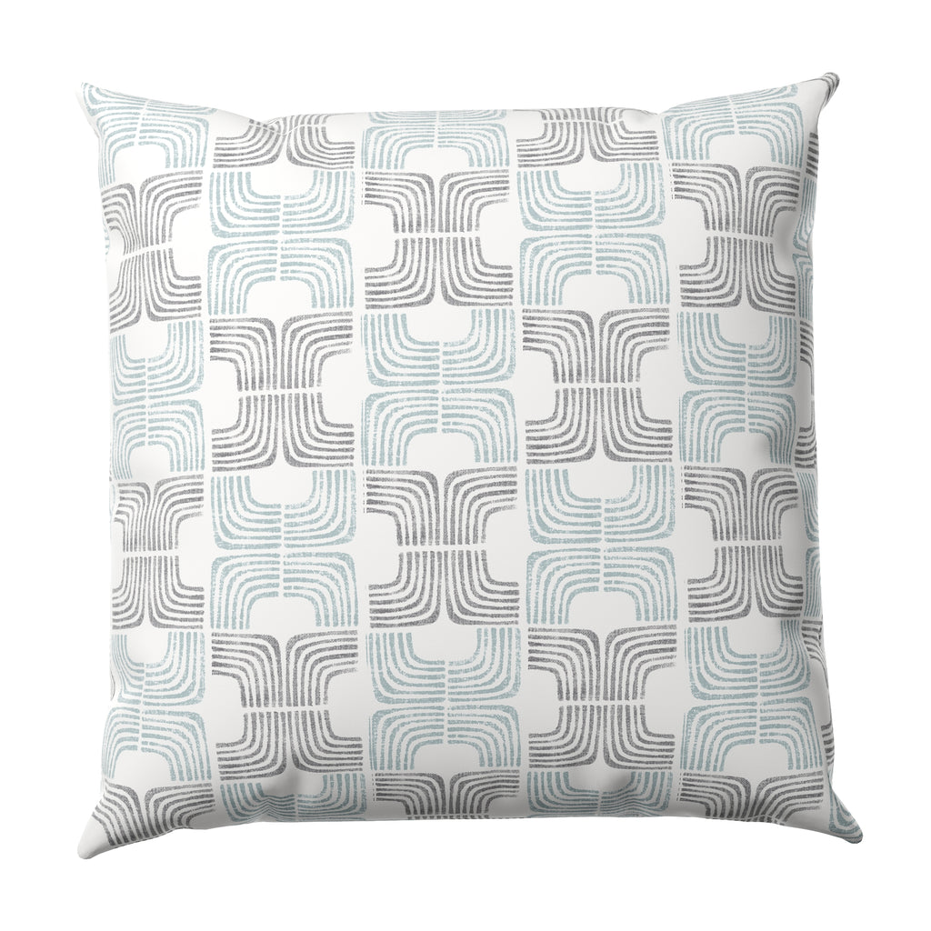 Throw Pillow in Groovy - Mint