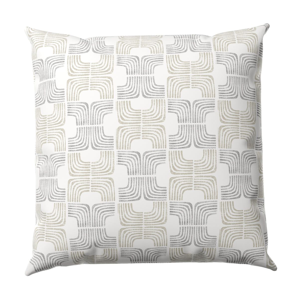 Throw Pillow in Groovy - Natural