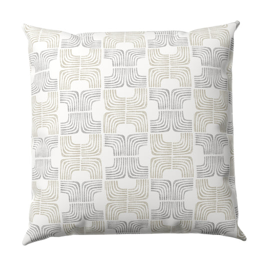 Throw Pillow in Groovy - Natural