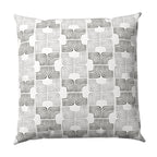 Throw Pillow in Groovy - Pewter