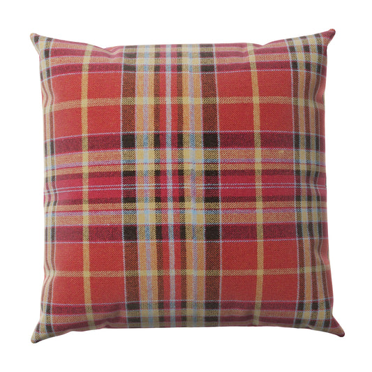 Throw Pillow in Tartan - Redwood