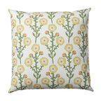 Euro Sham in Cottage Flowers - Sunbeam