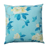 Euro Sham in Grandma's Floral - Pale Blue