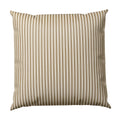Throw Pillow in Little White Line - Cognac