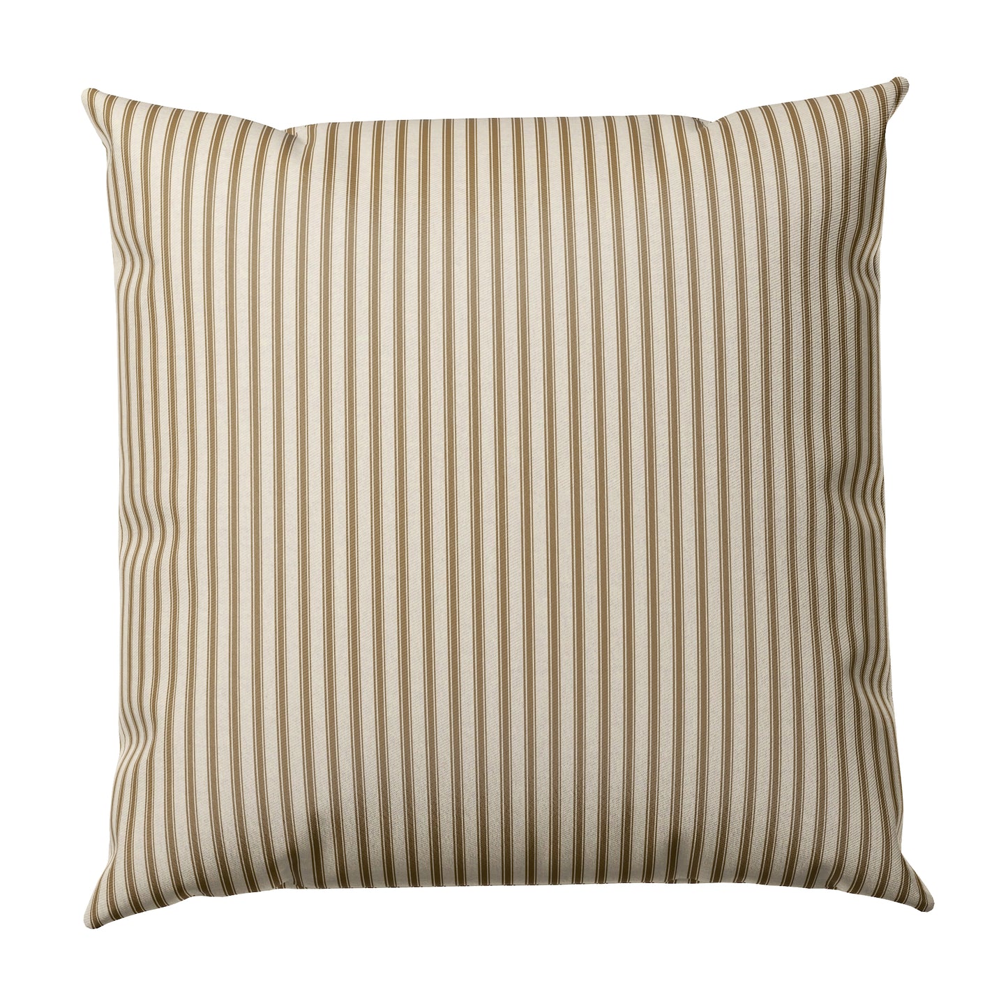 Throw Pillow in Little White Line - Cognac