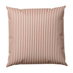Throw Pillow in Little White Line - Red