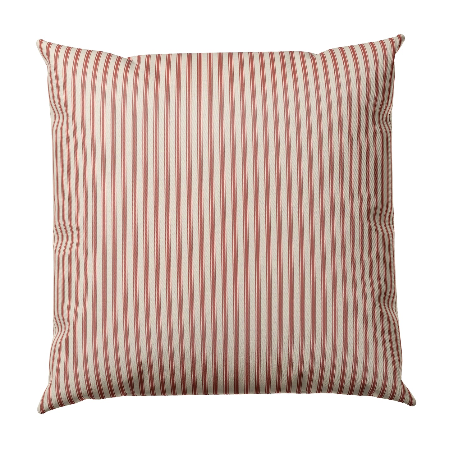 Throw Pillow in Little White Line - Red