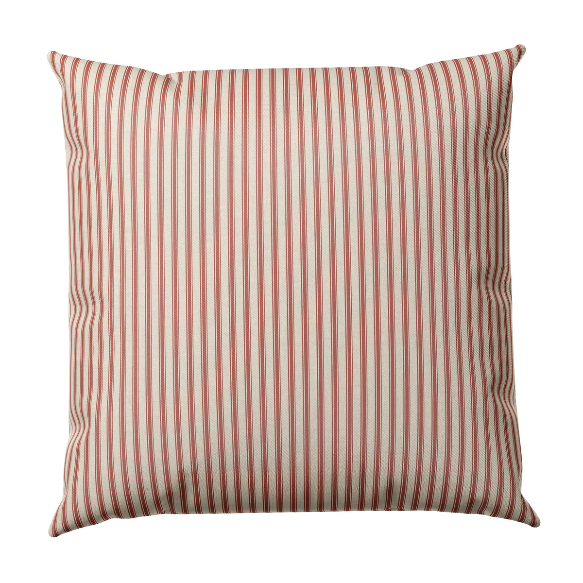 Throw Pillow in Little White Line - Red