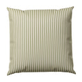 Throw Pillow in Little White Line - Sage