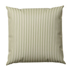 Throw Pillow in Little White Line - Sage