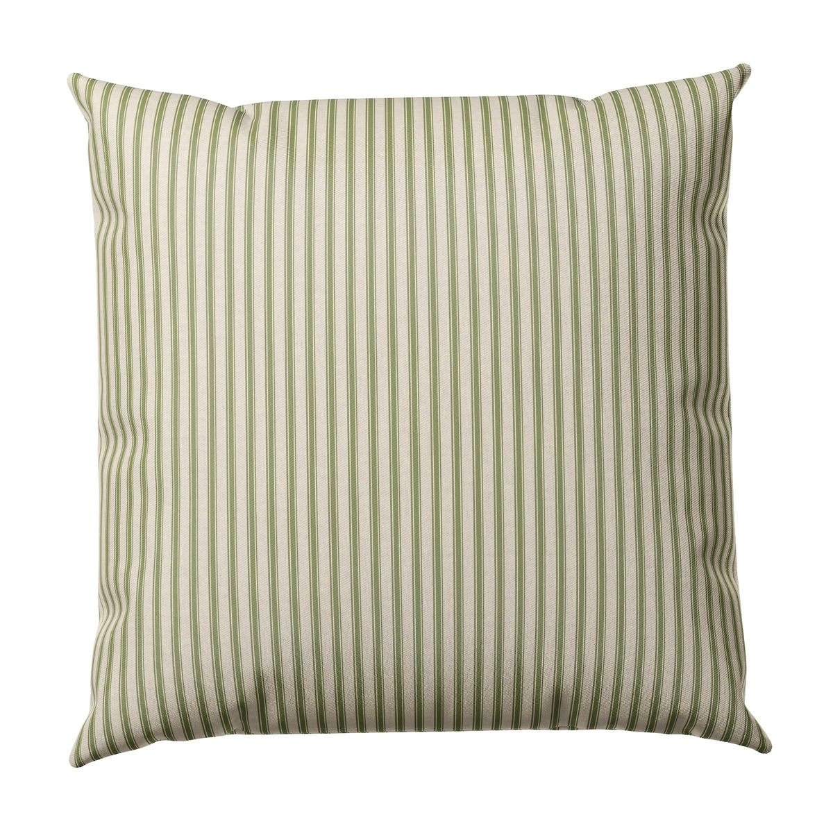 Throw Pillow in Little White Line - Sage