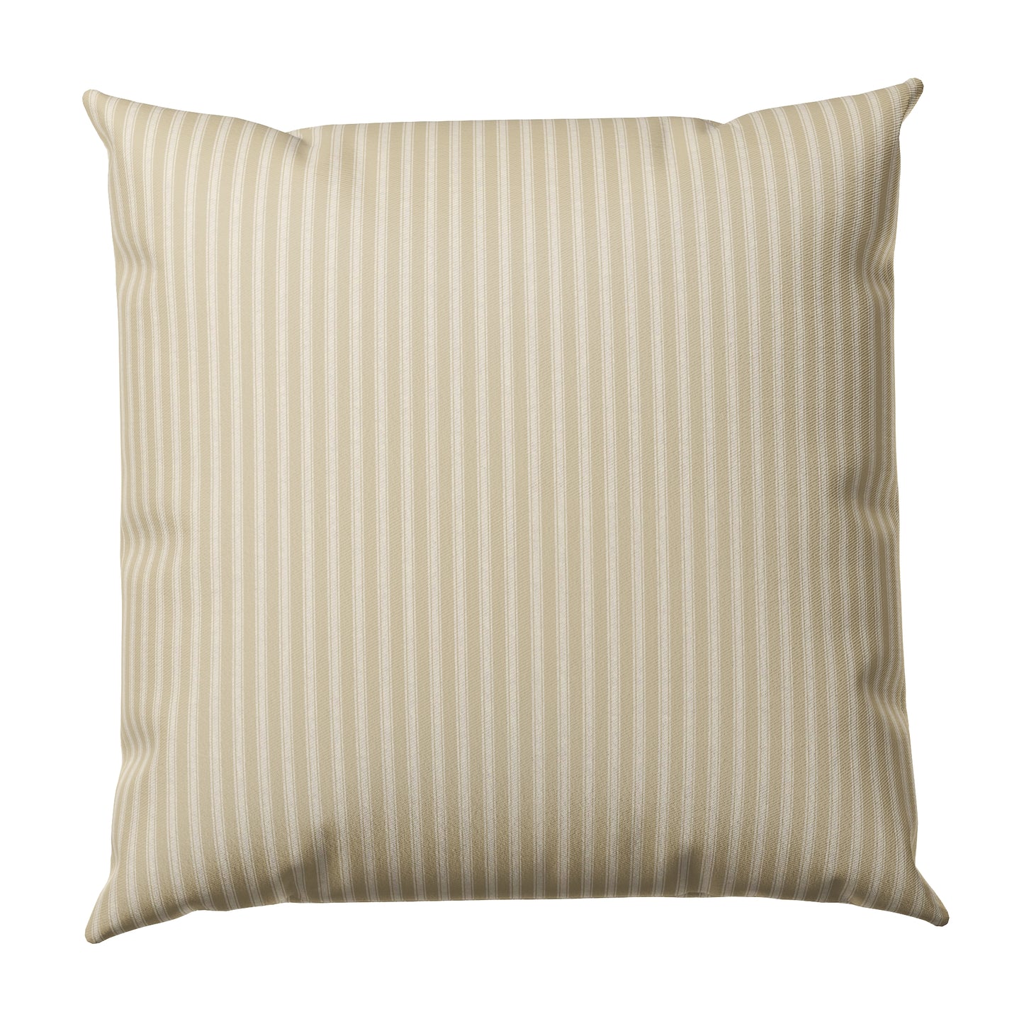 Throw Pillow in Little White Line - Sand