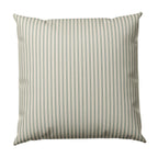Throw Pillow in Little White Line - Seaglass
