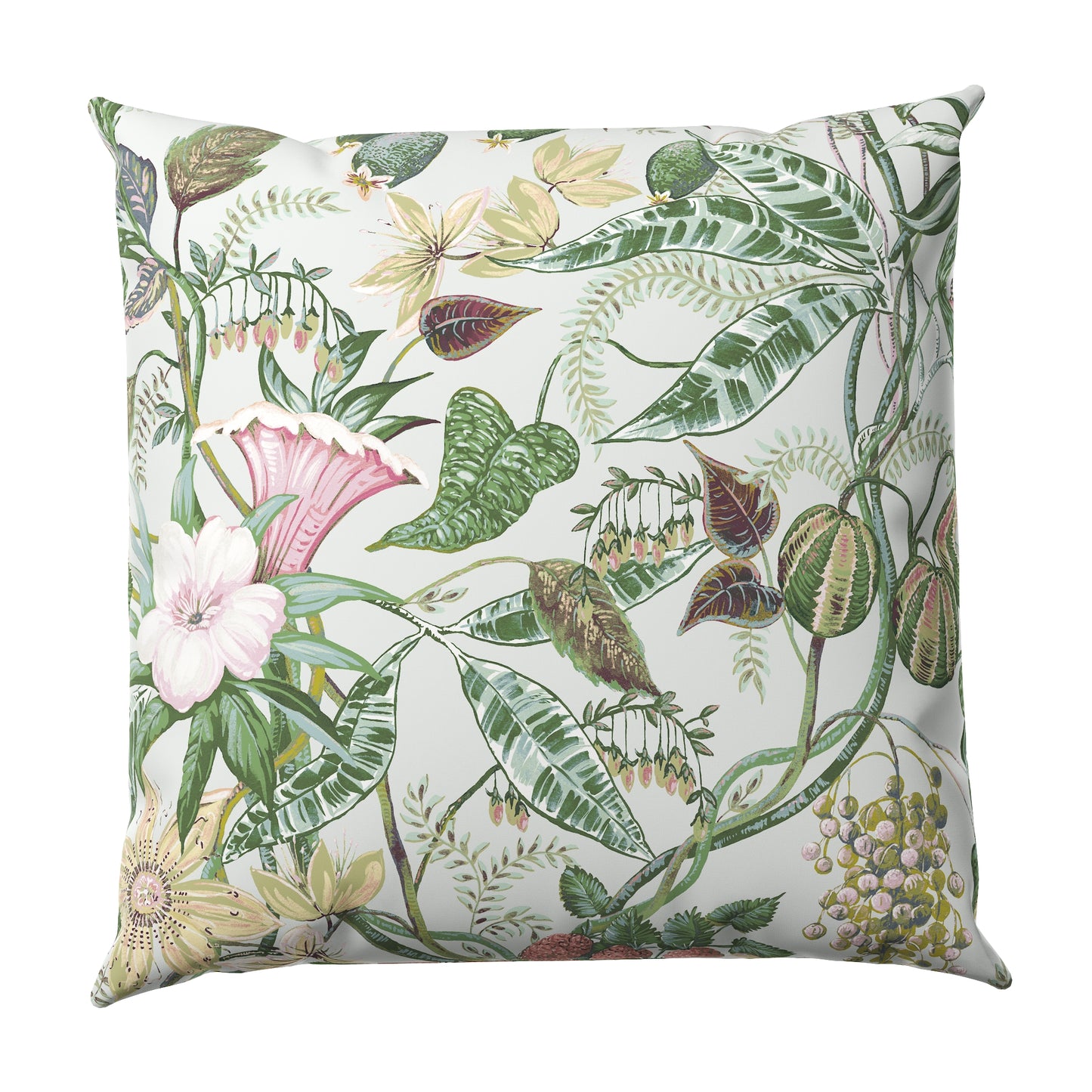 Euro Sham in Botanical - Seamist