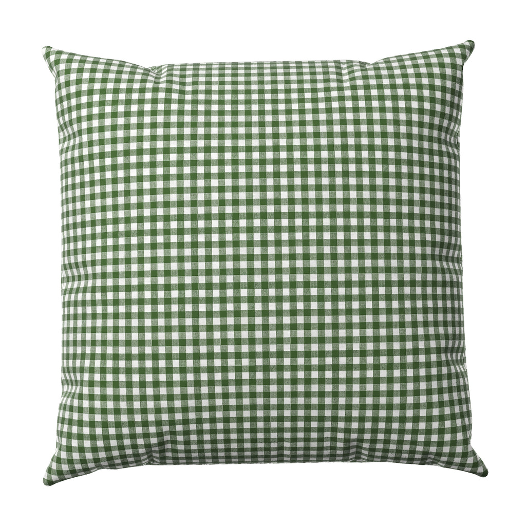Throw Pillow in Gingham - Fir
