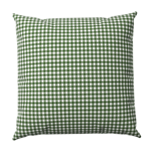 Throw Pillow in Gingham - Fir