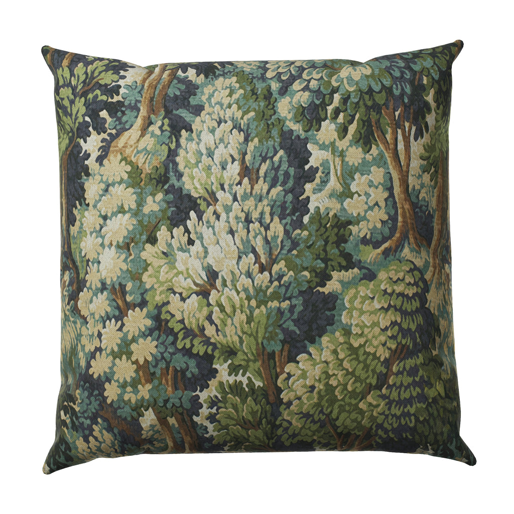 Throw Pillow in Enchanted Forest - Peridot