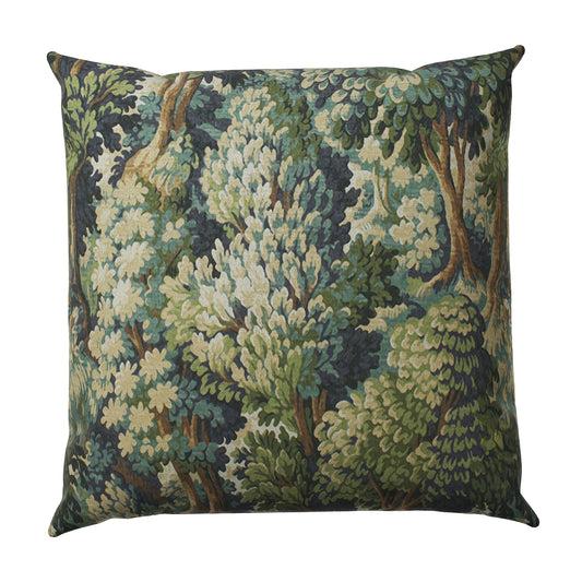 Throw Pillow in Enchanted Forest - Peridot