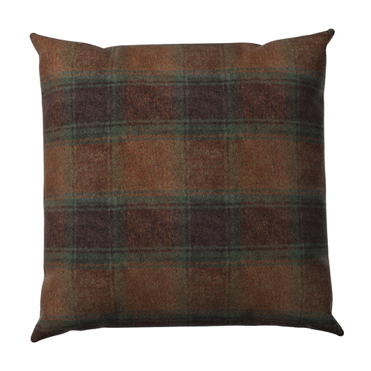 Throw Pillow in Cozy Cabin - Pumpernickel