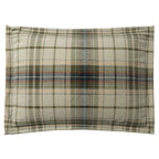 Pillow Sham in Tartan - Cappuccino