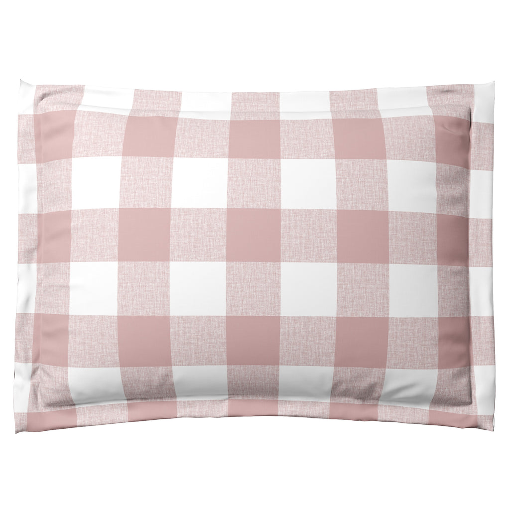 Pillow Sham in Buffalo Check - Mauve