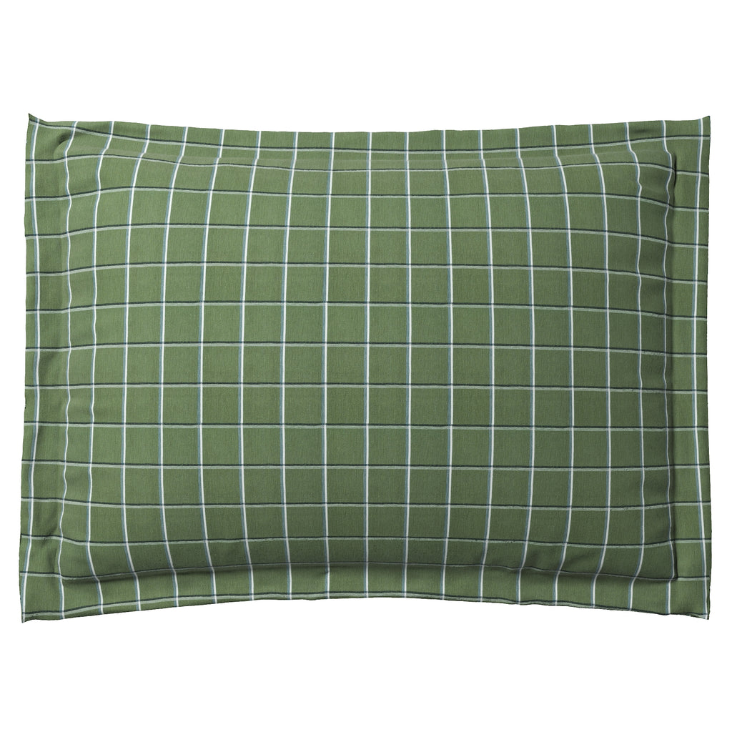 Pillow Sham in Check With Me - Pine