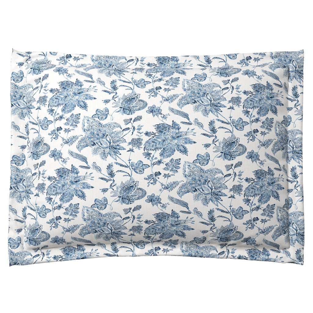 Pillow Sham in Toile - Blue Skies