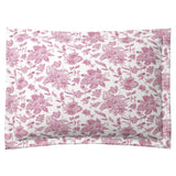 Pillow Sham in Toile - Strawberry