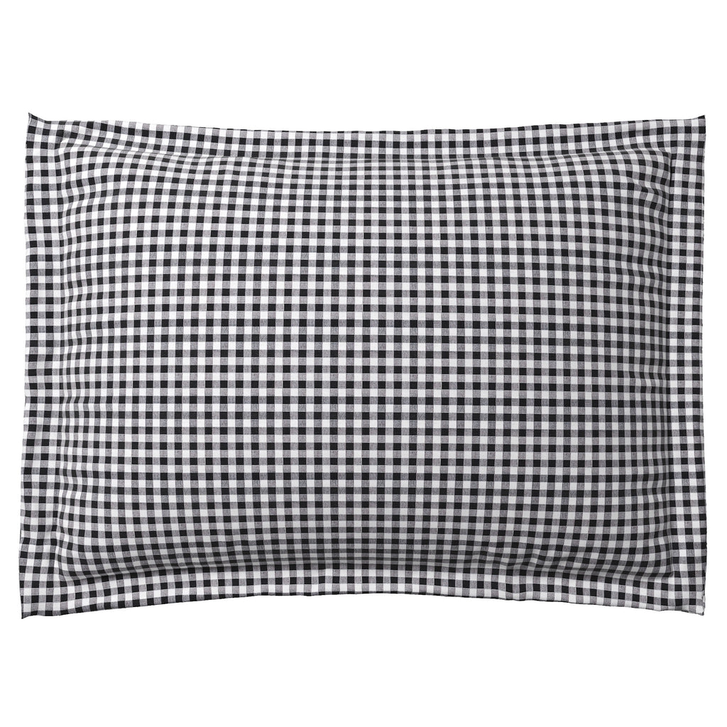 Pillow Sham in Gingham - Black