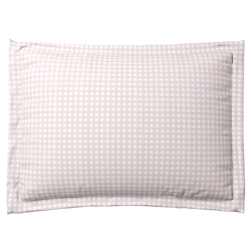 Pillow Sham in Gingham - Light Pink