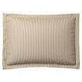 Pillow Sham in Little White Line - Cognac