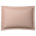 Pillow Sham in Little White Line - Red