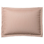Pillow Sham in Little White Line - Red