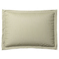 Pillow Sham in Little White Line - Sage