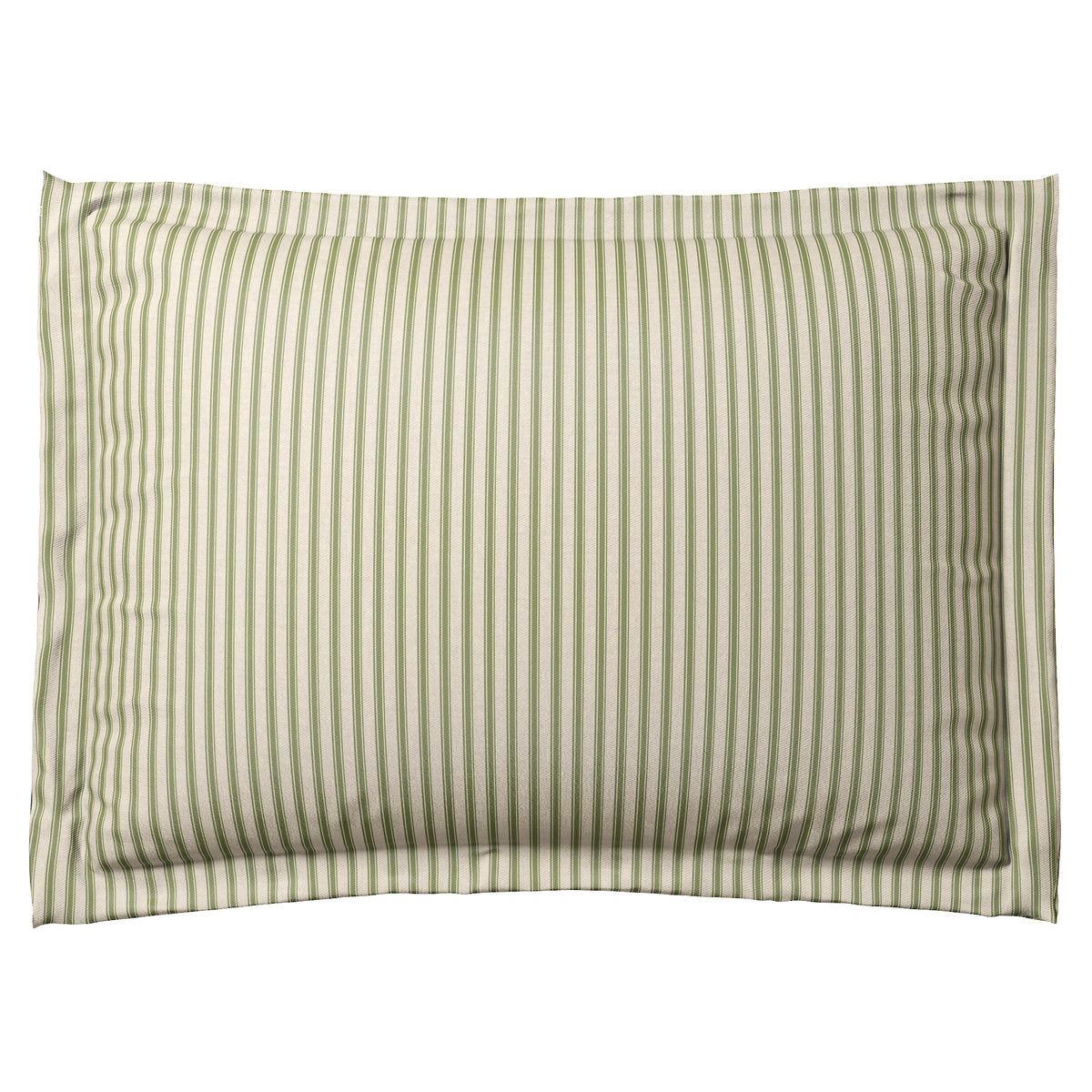 Pillow Sham in Little White Line - Sage