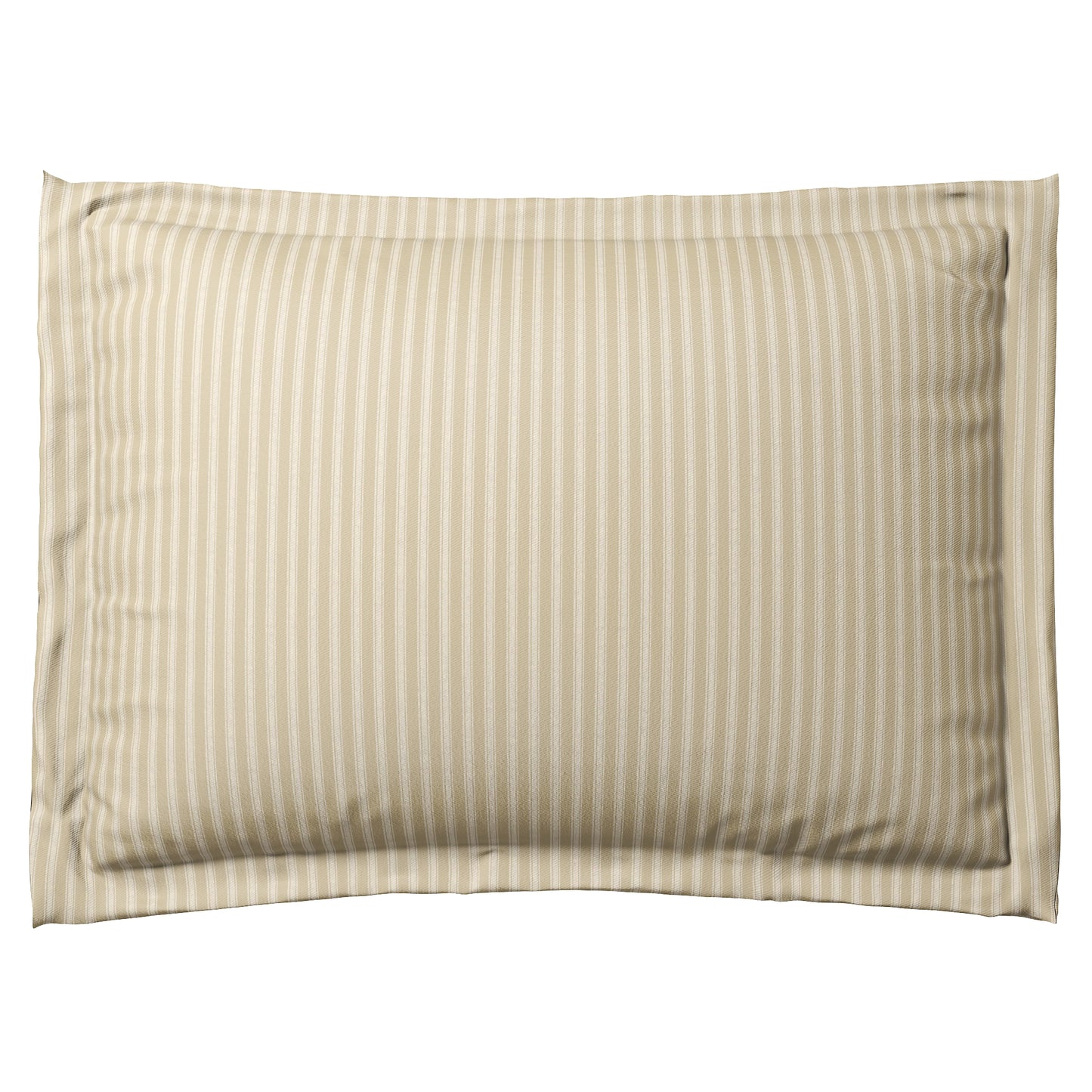 Pillow Sham in Little White Line - Sand