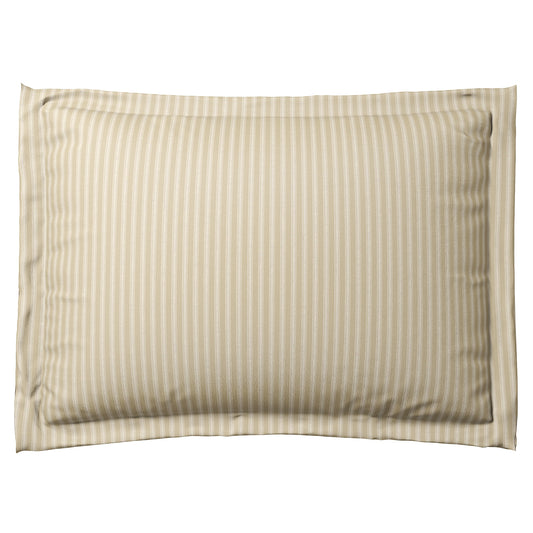 Pillow Sham in Little White Line - Sand