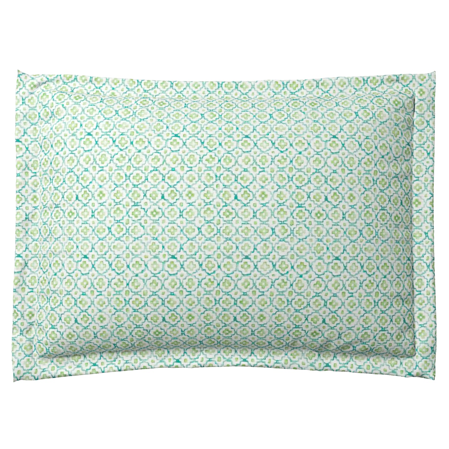 Pillow Sham in Positive Print - Emerald