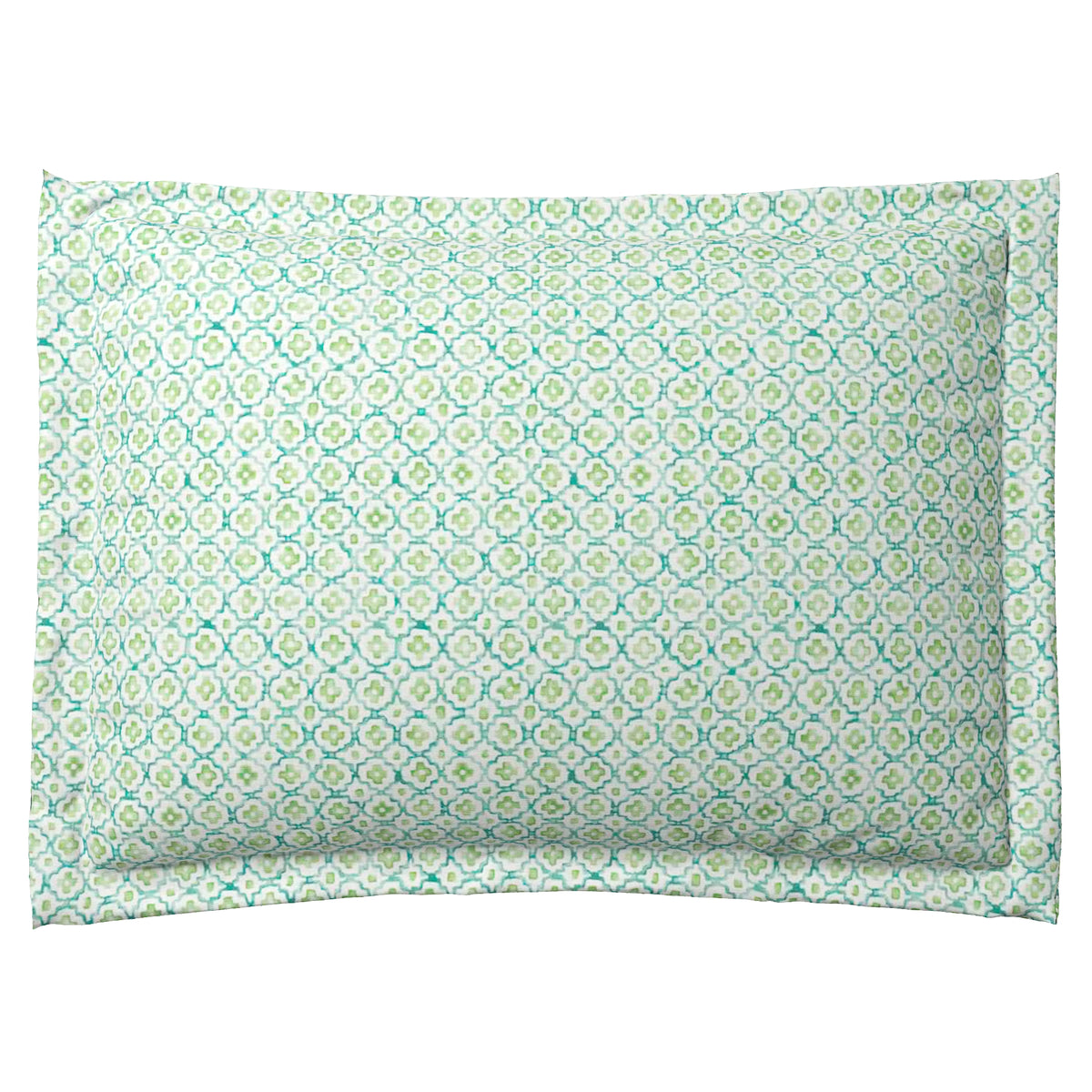 Pillow Sham in Positive Print - Emerald