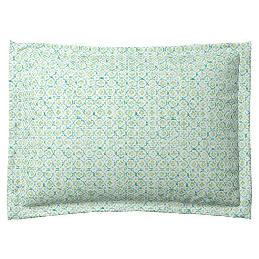 Pillow Sham in Positive Print - Emerald