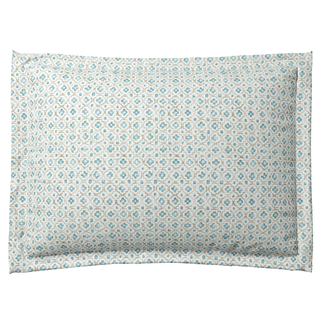 Pillow Sham in Positive Print - Rain