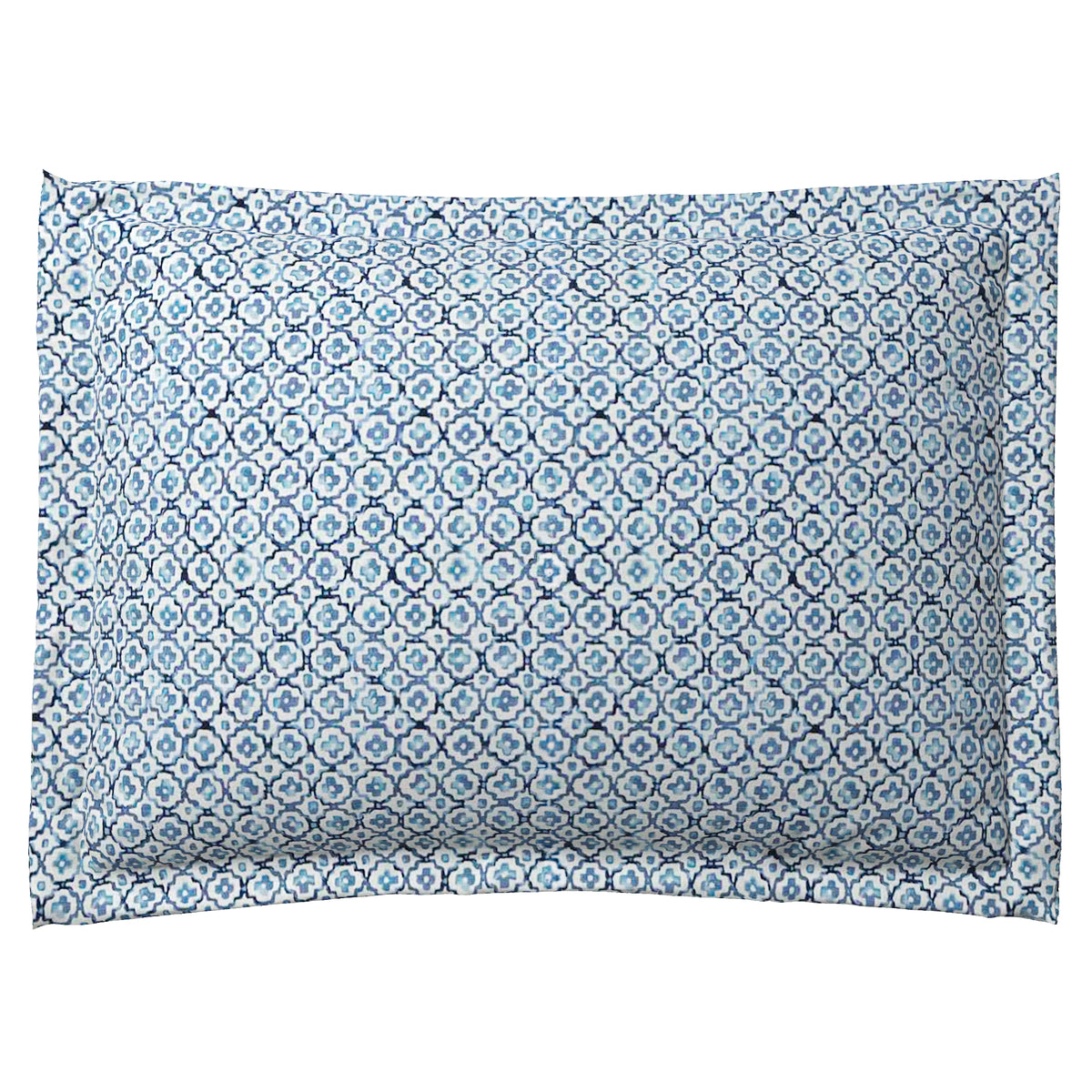 Pillow Sham in Positive Print - Azure
