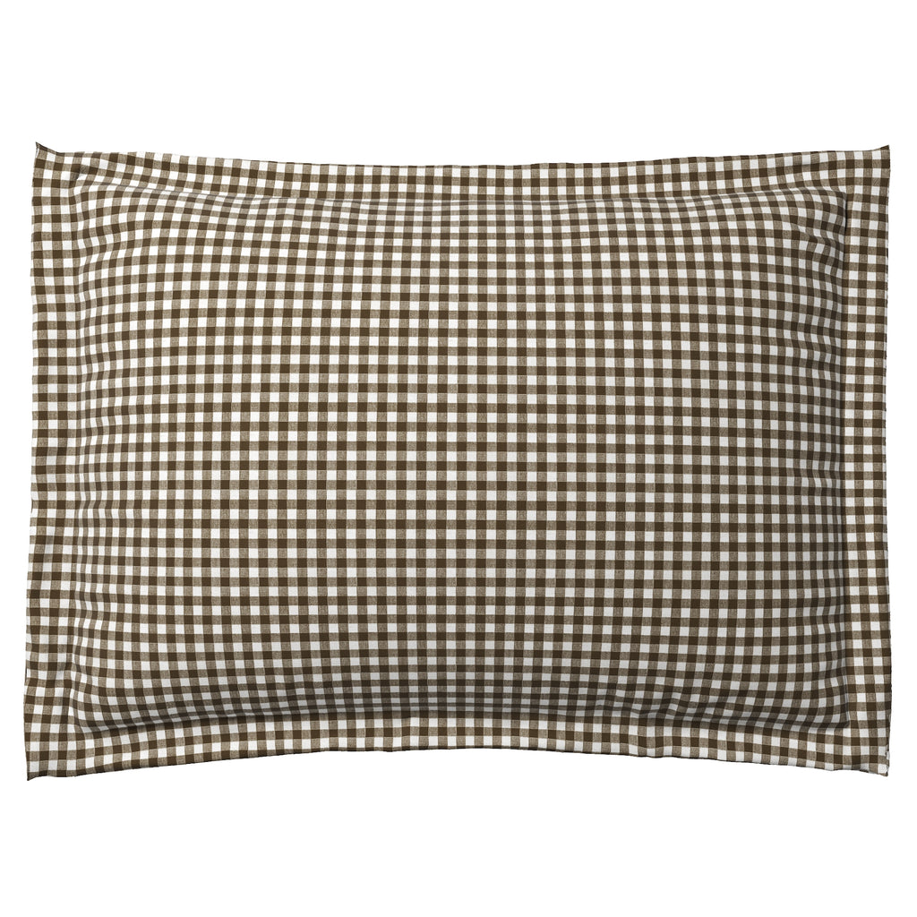Pillow Sham in Gingham - Chestnut