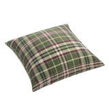 Simple Floor Pillow in Tartan - Evergreen