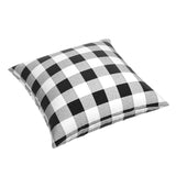 Simple Floor Pillow in Buffalo Check - Black