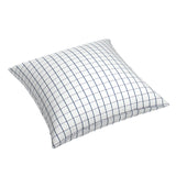 Simple Floor Pillow in Check With Me - White