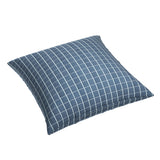 Simple Floor Pillow in Check With Me - Denim